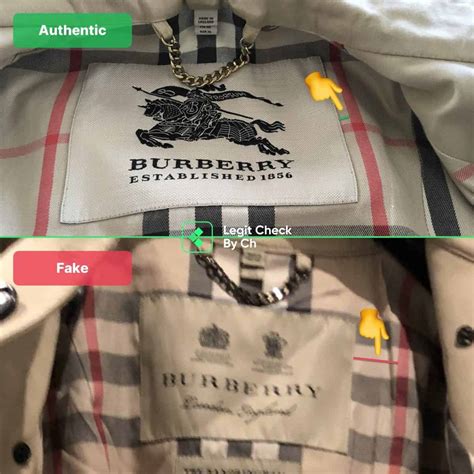 real vs fake burberry belt|how to check burberry coat.